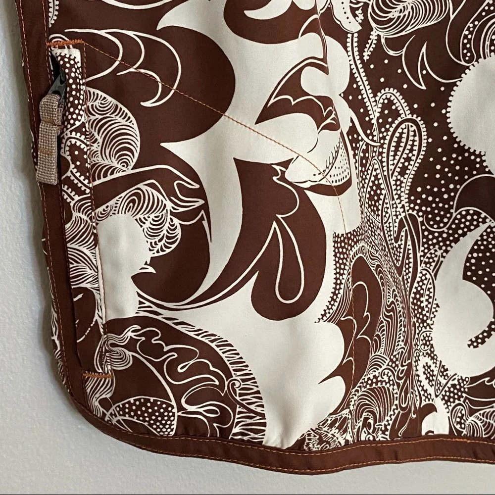 American Eagle Men's Brown Printed Trunks